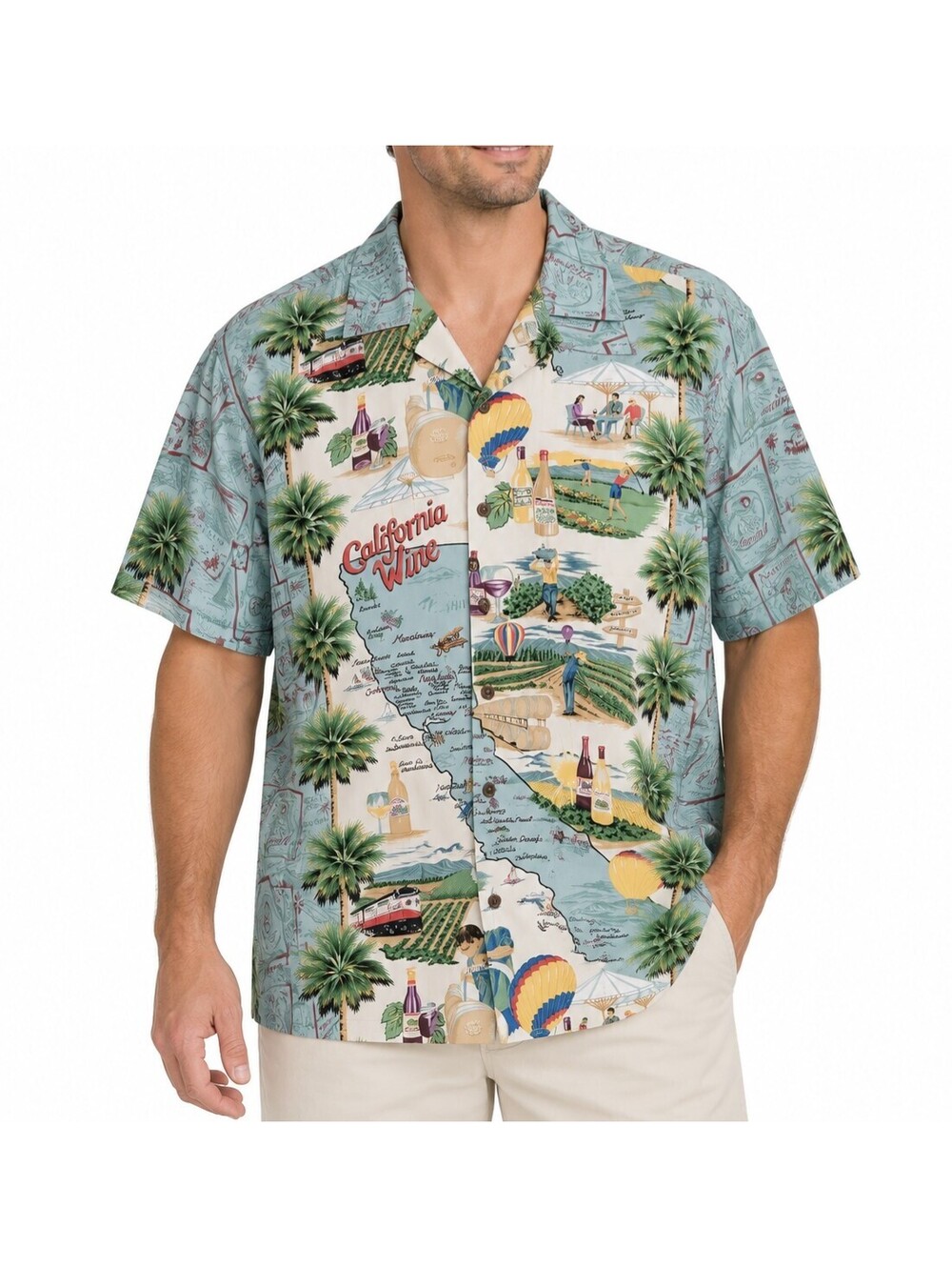 Reyn Spooner Hawaiian Traditionals XXL California Wine Napa Sonoma Rayon Shirt